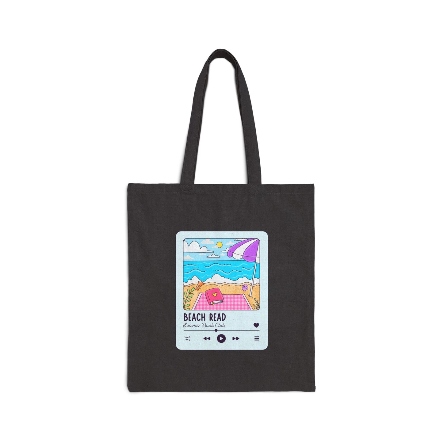 Beach Read Playlist Tote- Blue Design
