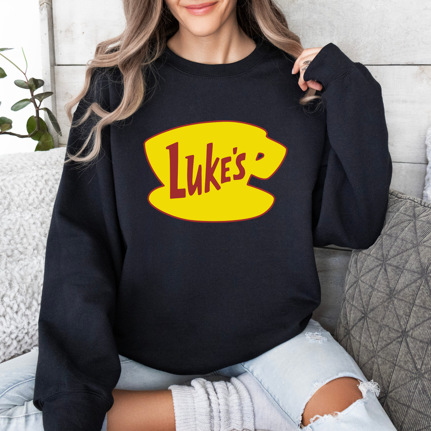 Luke's Diner Crewneck Sweatshirt -Cozy Gilmore Girls Vintage Style