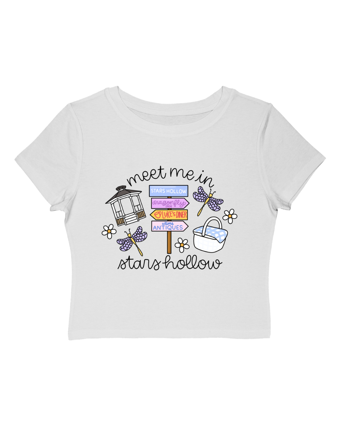Meet Me in Stars Hollow Summer Cropped Tee
