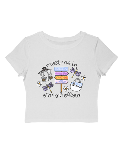 Meet Me in Stars Hollow Summer Cropped Tee