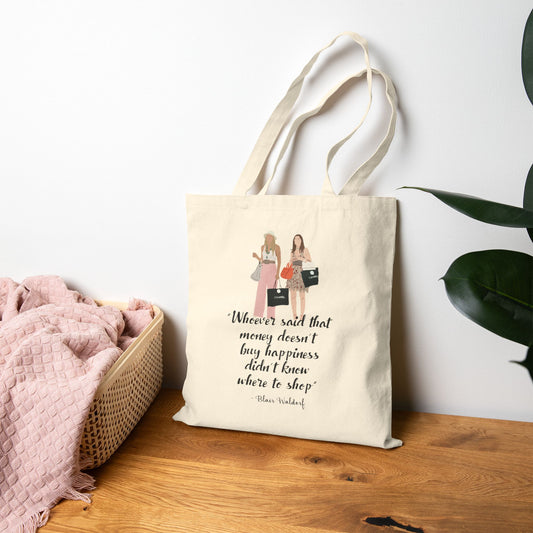 Gossip Girl Canvas Tote Bag - Blair & Serena