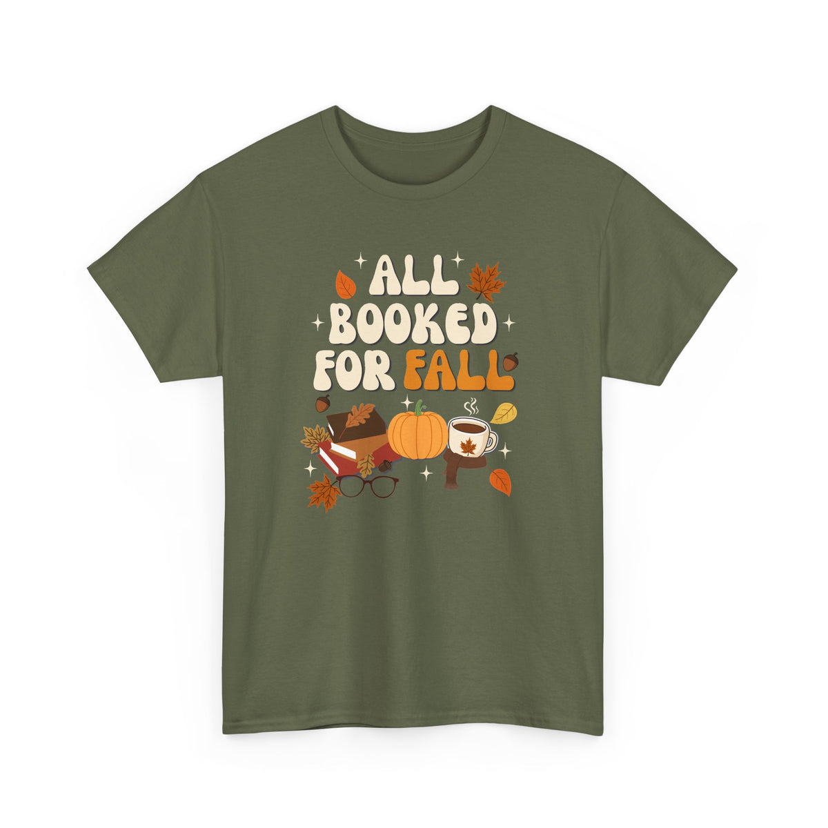 All Booked for Fall Bookish T-Shirt 🍂📚