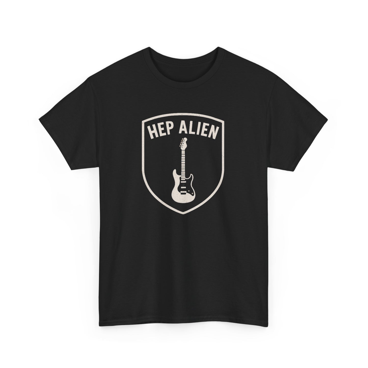 Hep Alien Guitar Shield T‑Shirt - Gilmore Girls Vintage Rock Music Tee