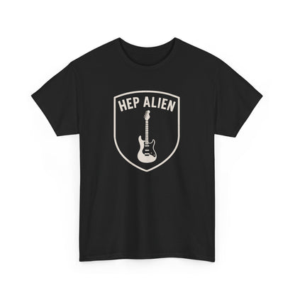 Hep Alien Guitar Shield T‑Shirt - Gilmore Girls Vintage Rock Music Tee