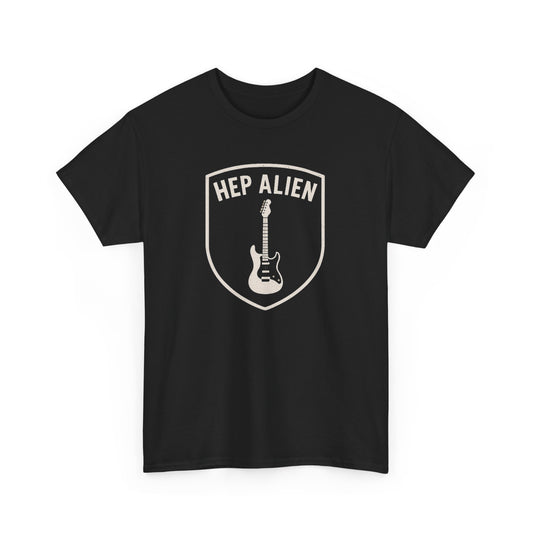 Hep Alien Guitar Shield T‑Shirt - Gilmore Girls Vintage Rock Music Tee