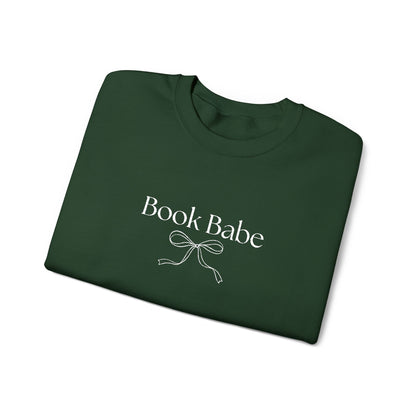 Book Babe Embroidered Crewneck Sweatshirt