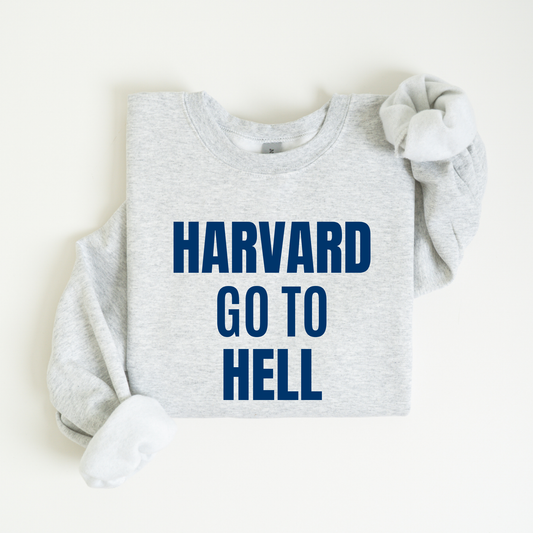 Harvard Go to Hell Crewneck Sweatshirt-Gilmore Girls Emily Gilmore