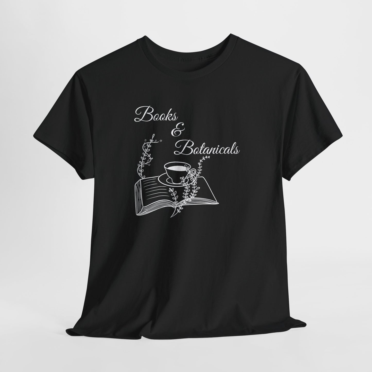 Botanical Book Lover Tee I Book & Plant Lover Apparel