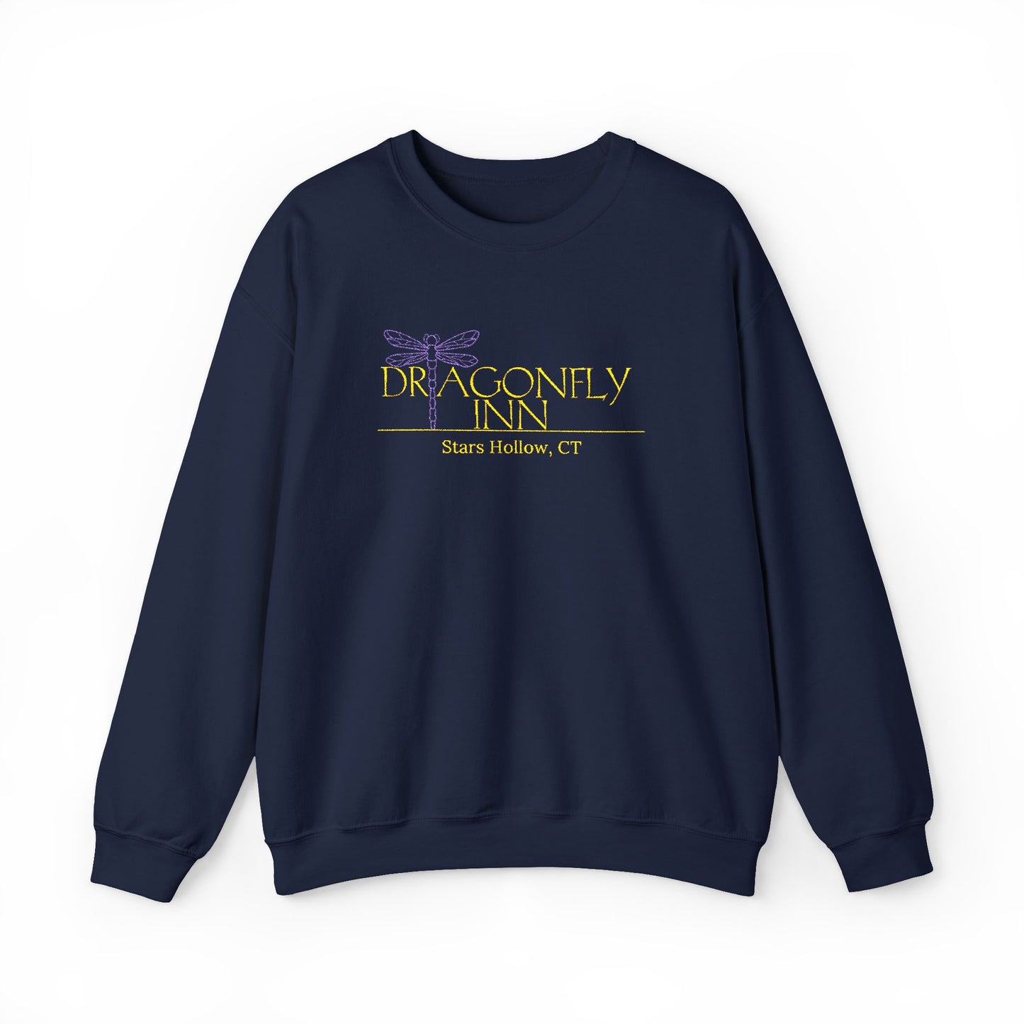 Dragonfly Inn Embroidered Crewneck Sweatshirt-Gilmore Girls Stars Hollow