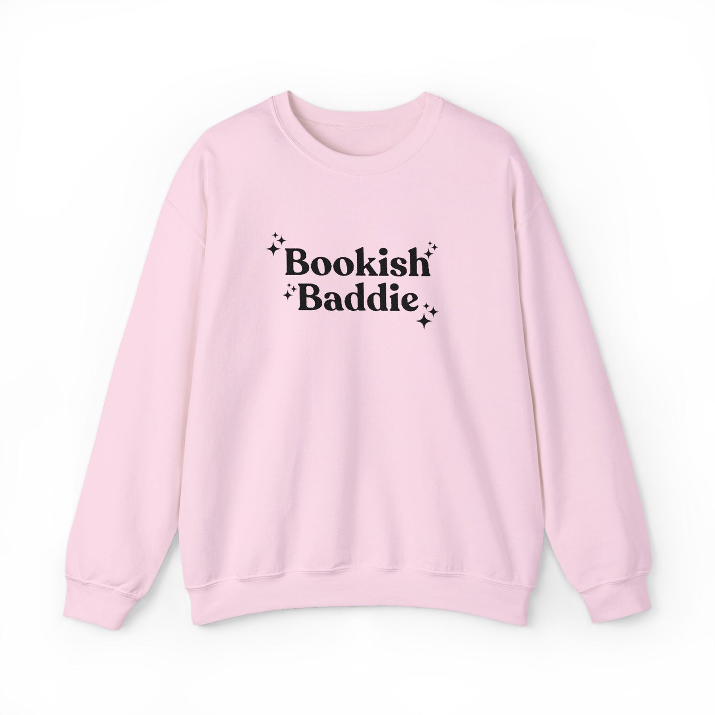 Bookish Baddie Embroidered Crewneck Sweatshirt
