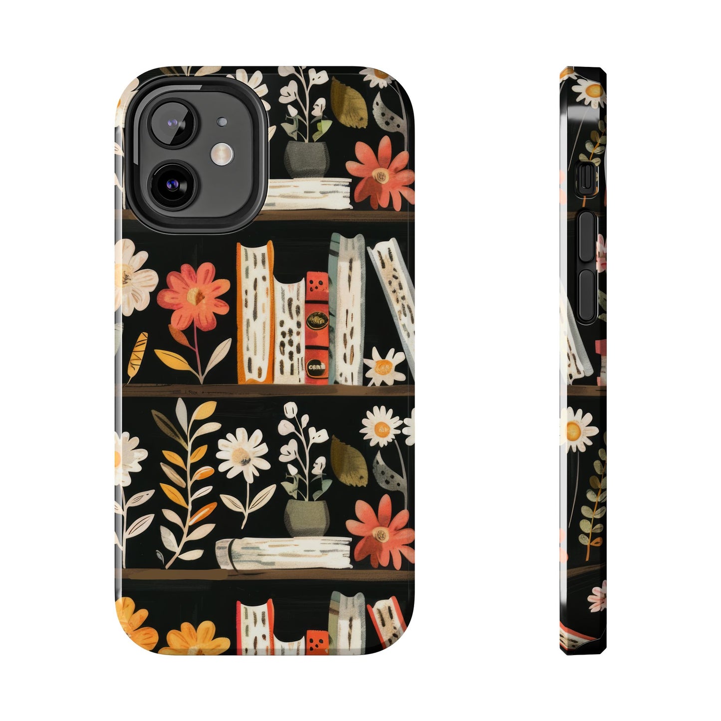 Cozy Bookshelf Bloom Phone Case