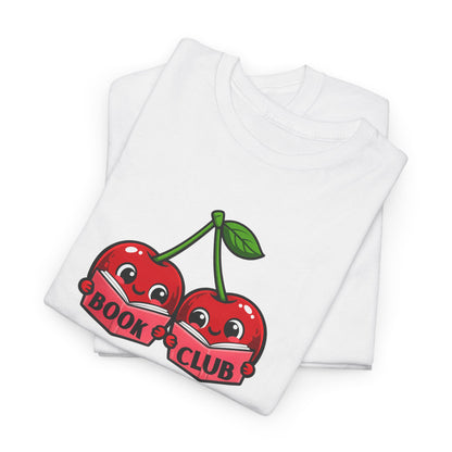Book Club Cherry T-Shirt — Cute Retro Reading Tee