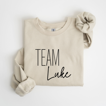 Team Luke Crewneck Sweatshirt-Cozy Gilmore Girls Apparel