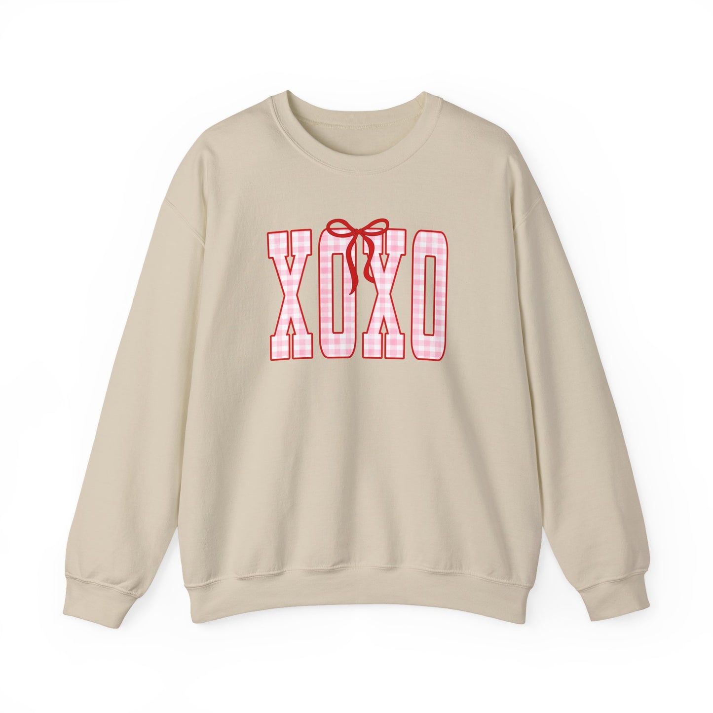 XOXO Plaid Valentine Crewneck