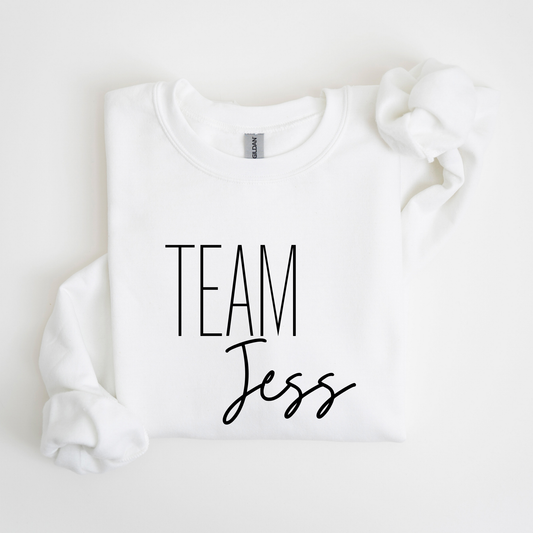 Team Jess Crewneck Sweatshirt-Cozy Gilmore Girls Apparel