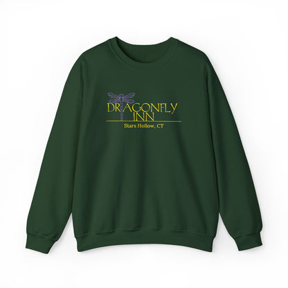 Dragonfly Inn Embroidered Crewneck Sweatshirt-Gilmore Girls Stars Hollow