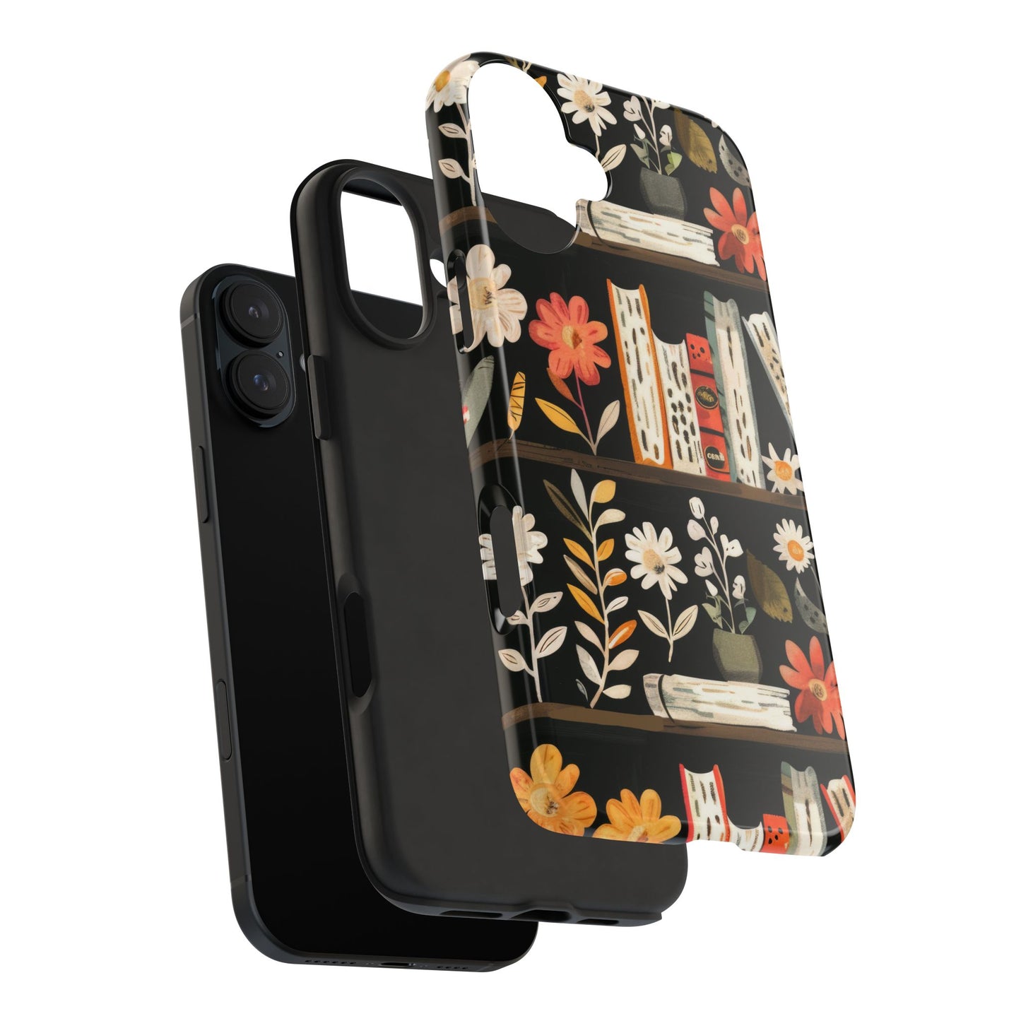 Cozy Bookshelf Bloom Phone Case