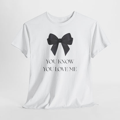 'You Know You Love Me' Ribbon Tee-XOXO Gossip Girl