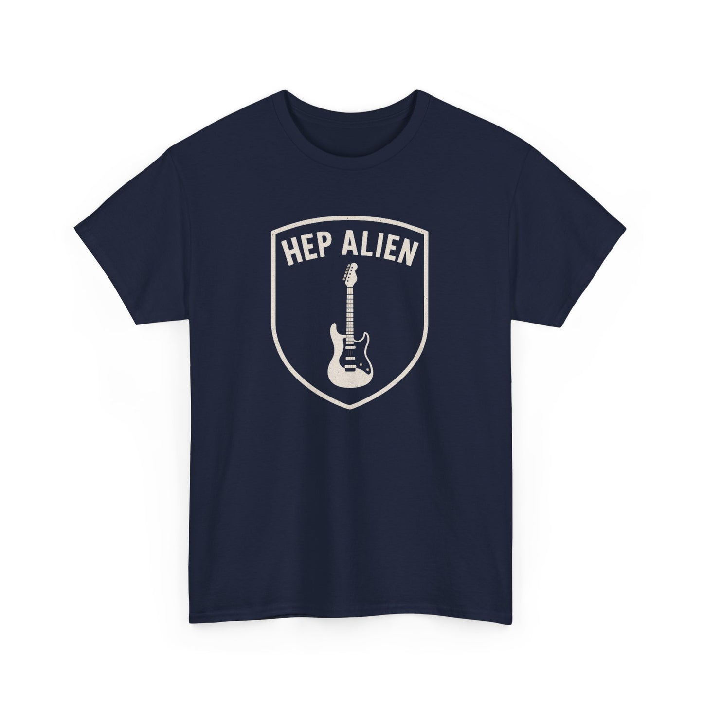 Hep Alien Guitar Shield T‑Shirt - Gilmore Girls Vintage Rock Music Tee