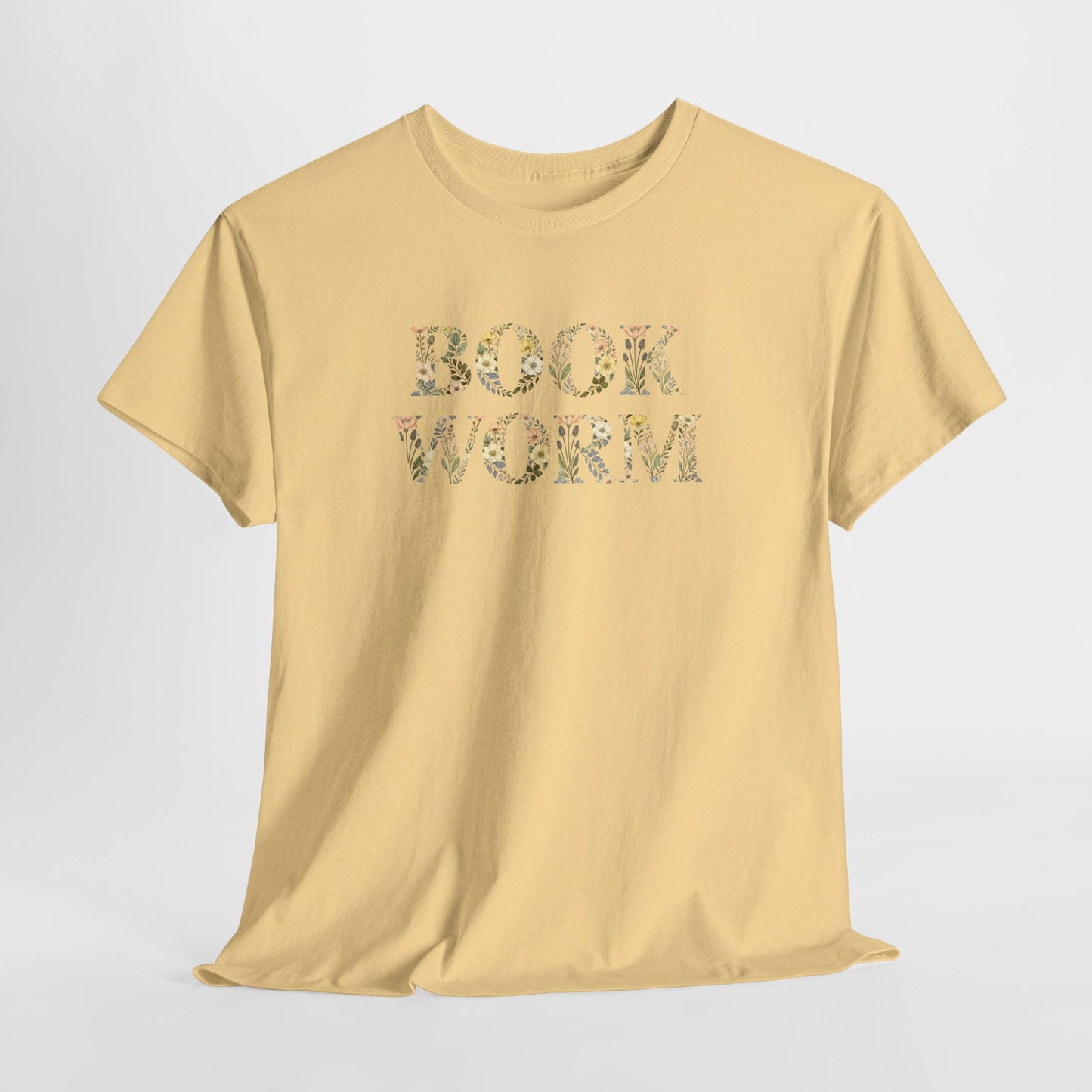 Bookworm Floral T-Shirt — Cute Reading Lover Tee