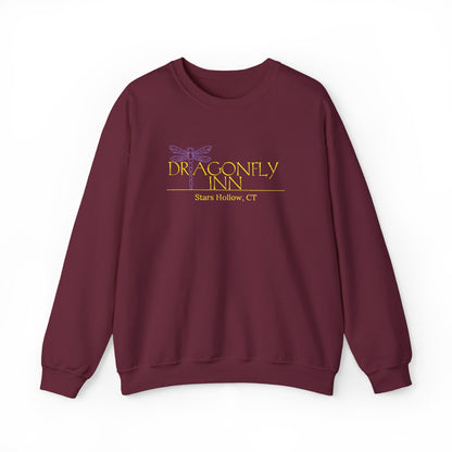 Dragonfly Inn Embroidered Crewneck Sweatshirt-Gilmore Girls Stars Hollow