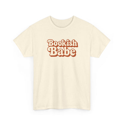 Bookish Babe T-Shirt — Retro Script Graphic Tee for Book Lovers