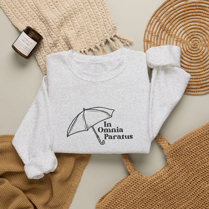In Omnia Paratus Embroidered Crewneck Sweatshirt-Gilmore Girls