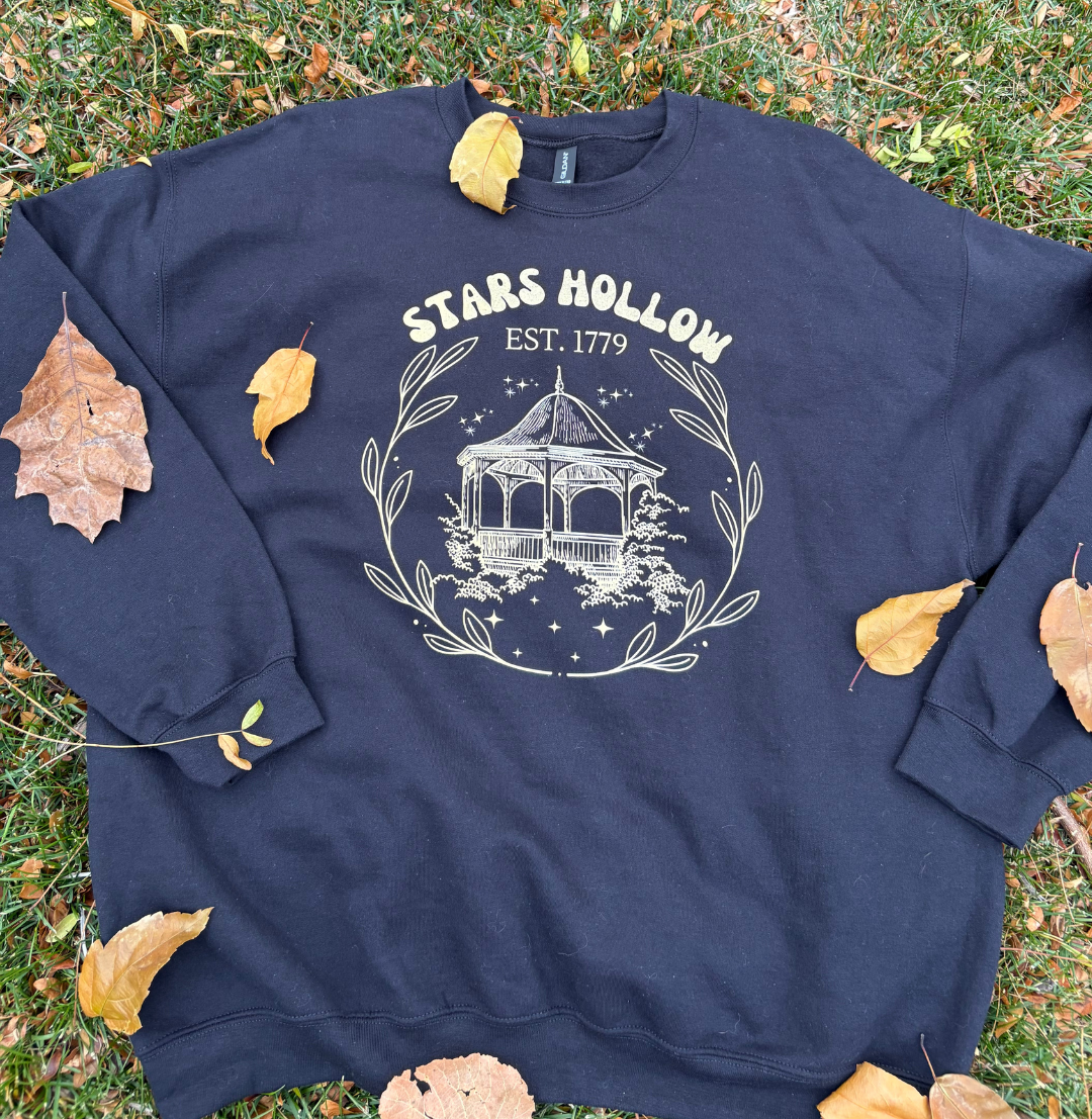 Stars Hollow Gazebo Crewneck-Gilmore Girls Vintage Apparel