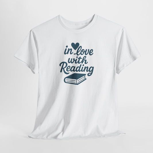 Reading Lover T-Shirt – "In Love With Reading" Graphic Tee for Book Lovers