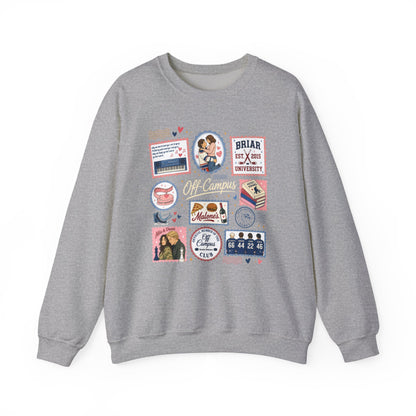 Off-Campus Hockey Romance Crewneck Sweatshirt