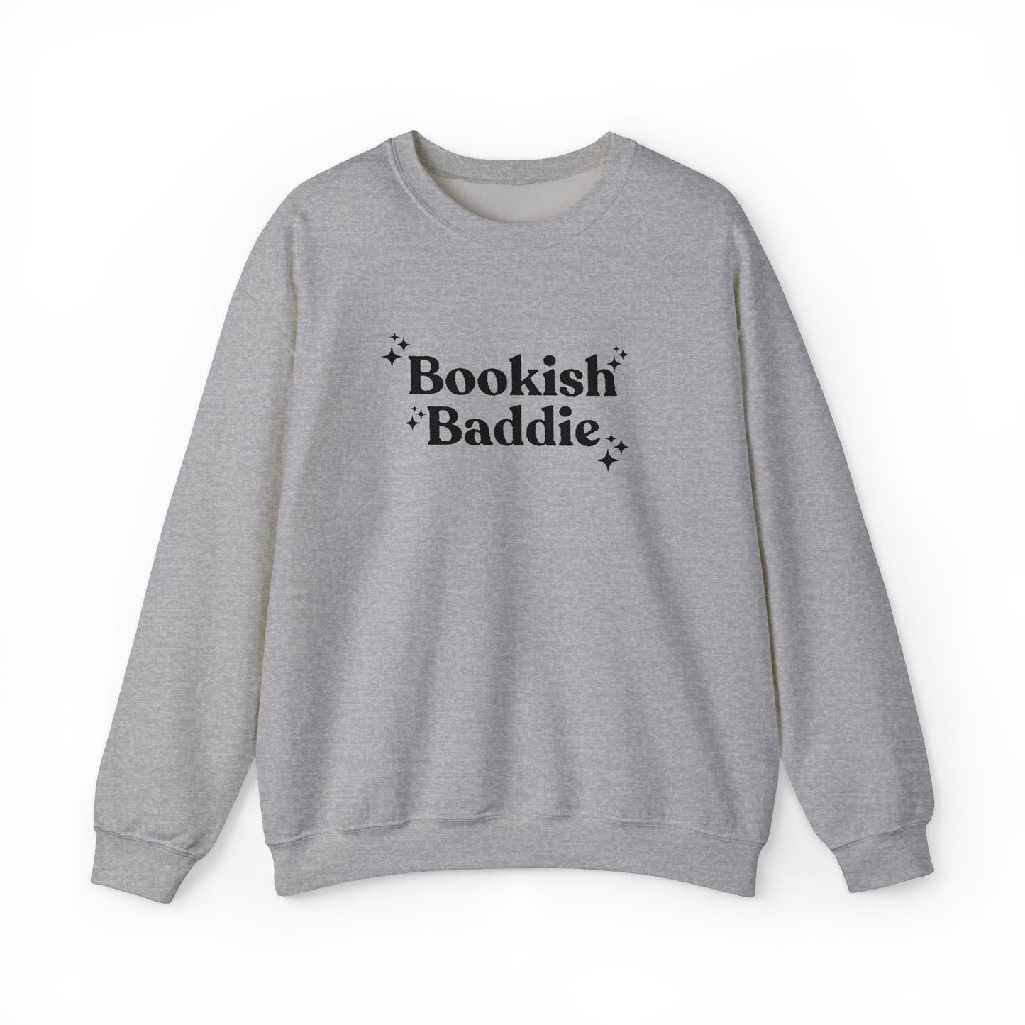 Bookish Baddie Embroidered Crewneck Sweatshirt