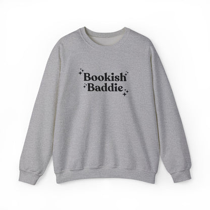 Bookish Baddie Embroidered Crewneck Sweatshirt