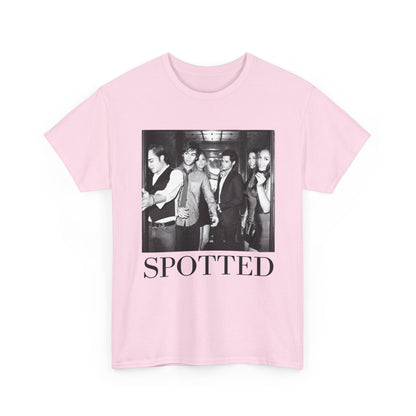 Gossip Girl SPOTTED Cast Tee in the Elevator-Pop Culture Retro B&W T-Shirt