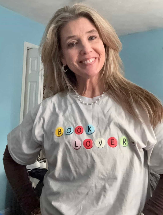 Book Lover T-Shirt — Colorful Bead Reading Tee