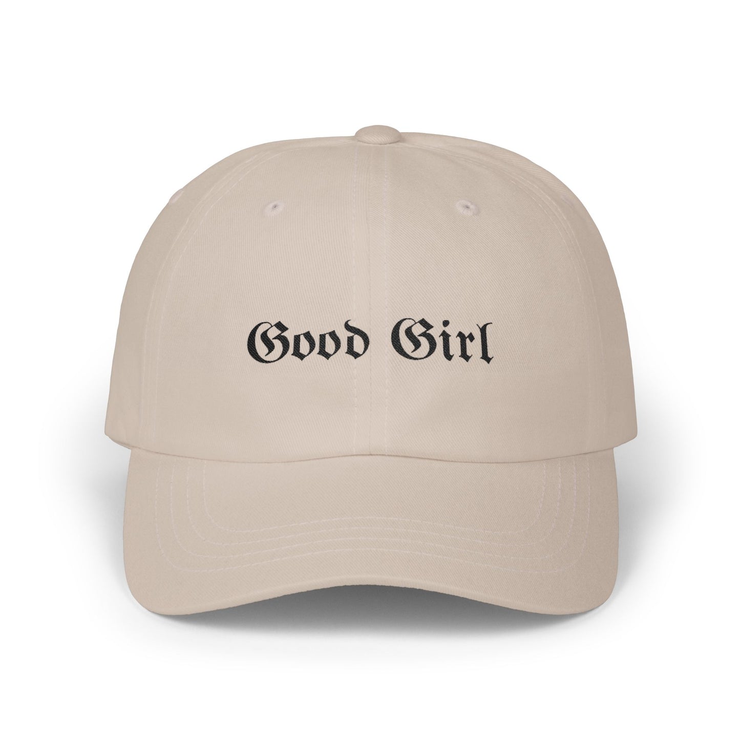 Good Girl Embroidered Hat-Black
