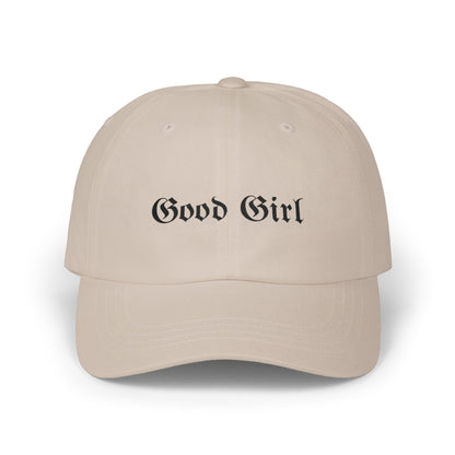Good Girl Embroidered Hat-Black