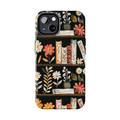 Cozy Bookshelf Bloom Phone Case