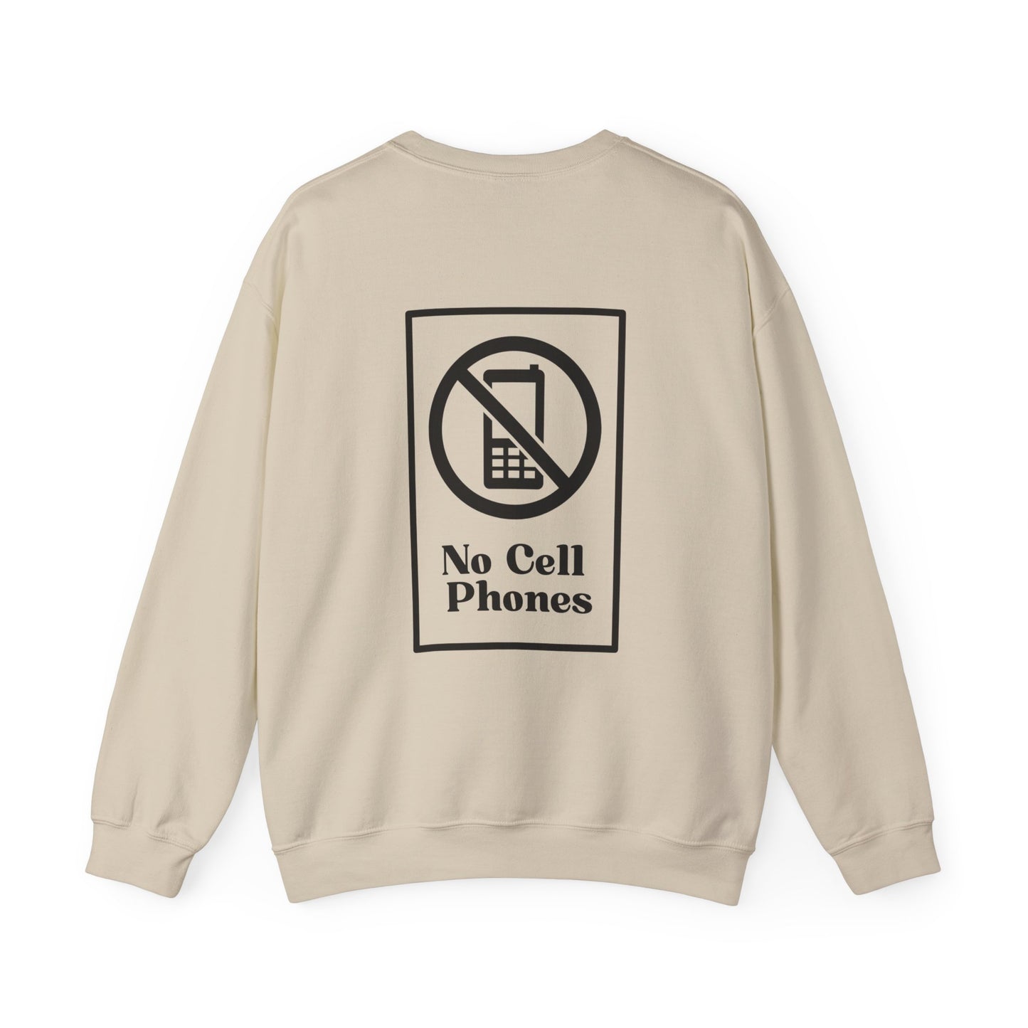 No Cell Phones Crewneck Sweatshirt-Gilmore Girls Luke's Diner