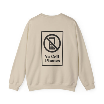 No Cell Phones Crewneck Sweatshirt-Gilmore Girls Luke's Diner
