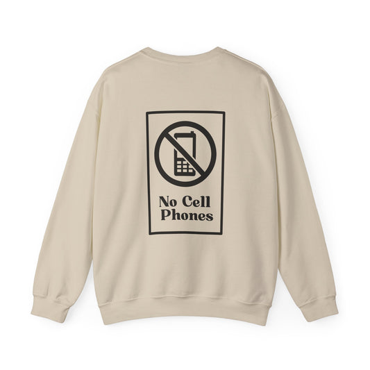 No Cell Phones Crewneck Sweatshirt-Gilmore Girls Luke's Diner