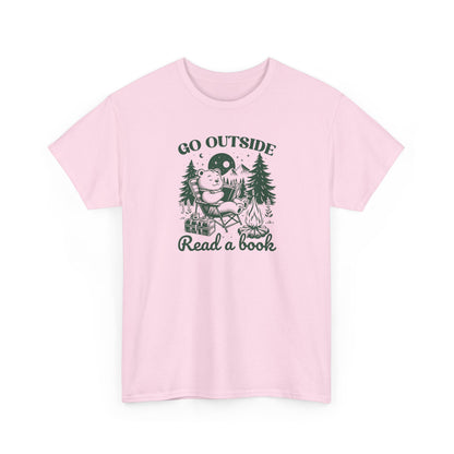 Go Outside Read a Book T-Shirt — Bookish Tee