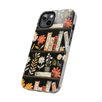 Cozy Bookshelf Bloom Phone Case