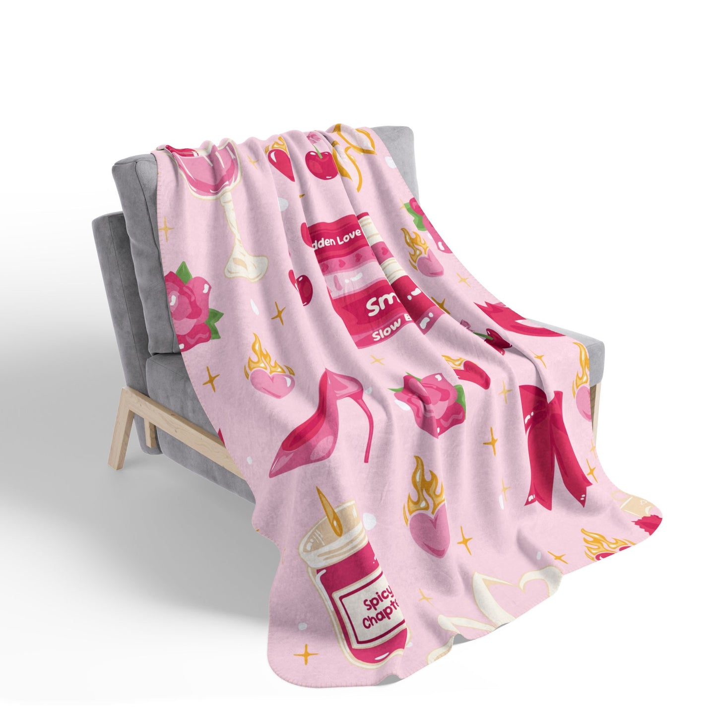 Spicy Chapters Sherpa Fleece Blanket