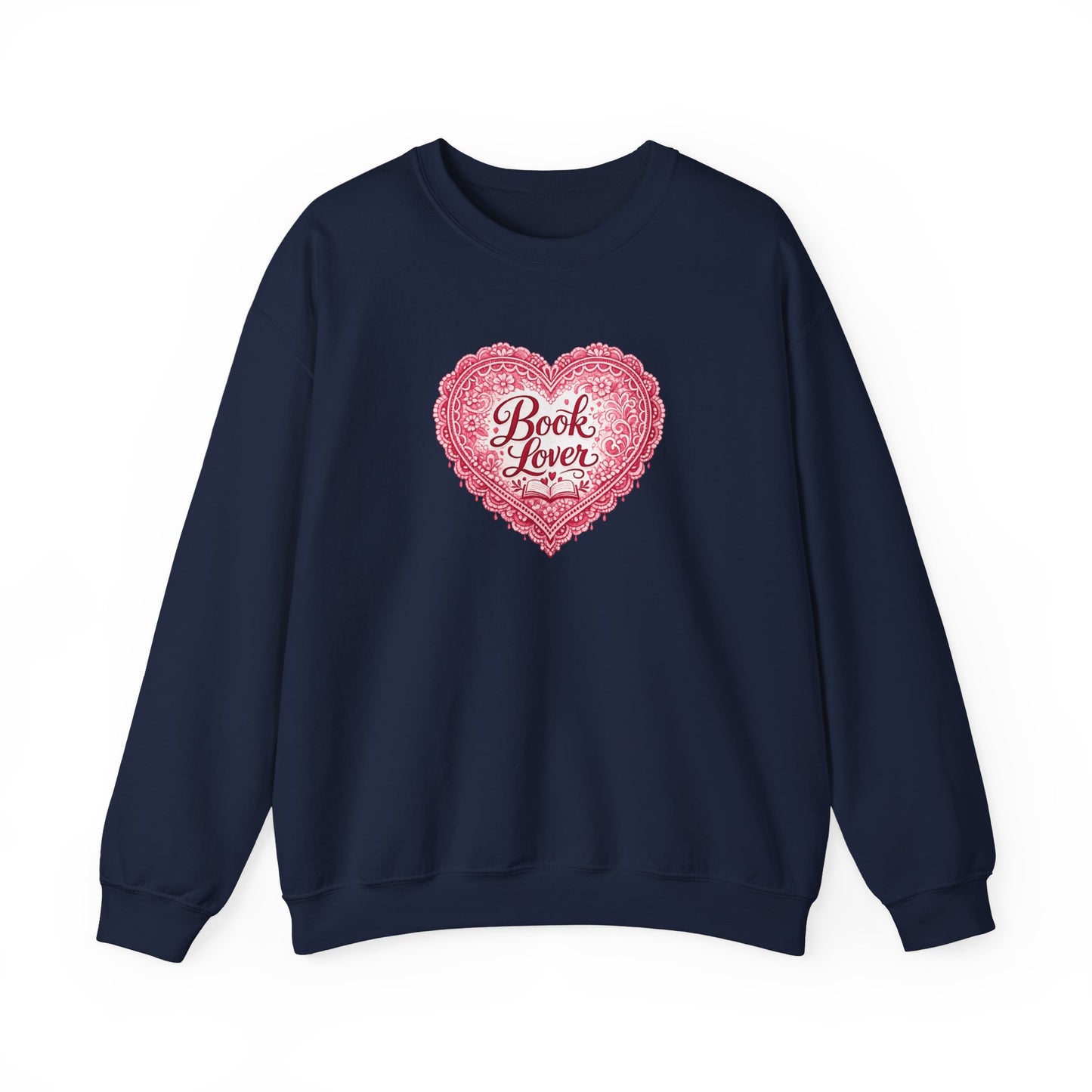 Book Lover V-Day-Crewneck Sweatshirt