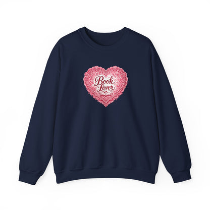 Book Lover V-Day-Crewneck Sweatshirt