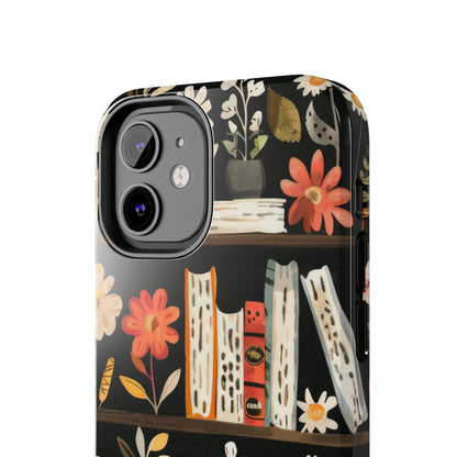 Cozy Bookshelf Bloom Phone Case