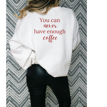 Luke's Diner Coffee Lover Crewneck Sweatshirt-Welcome to Luke's Stars Hollow-Gilmore Girls