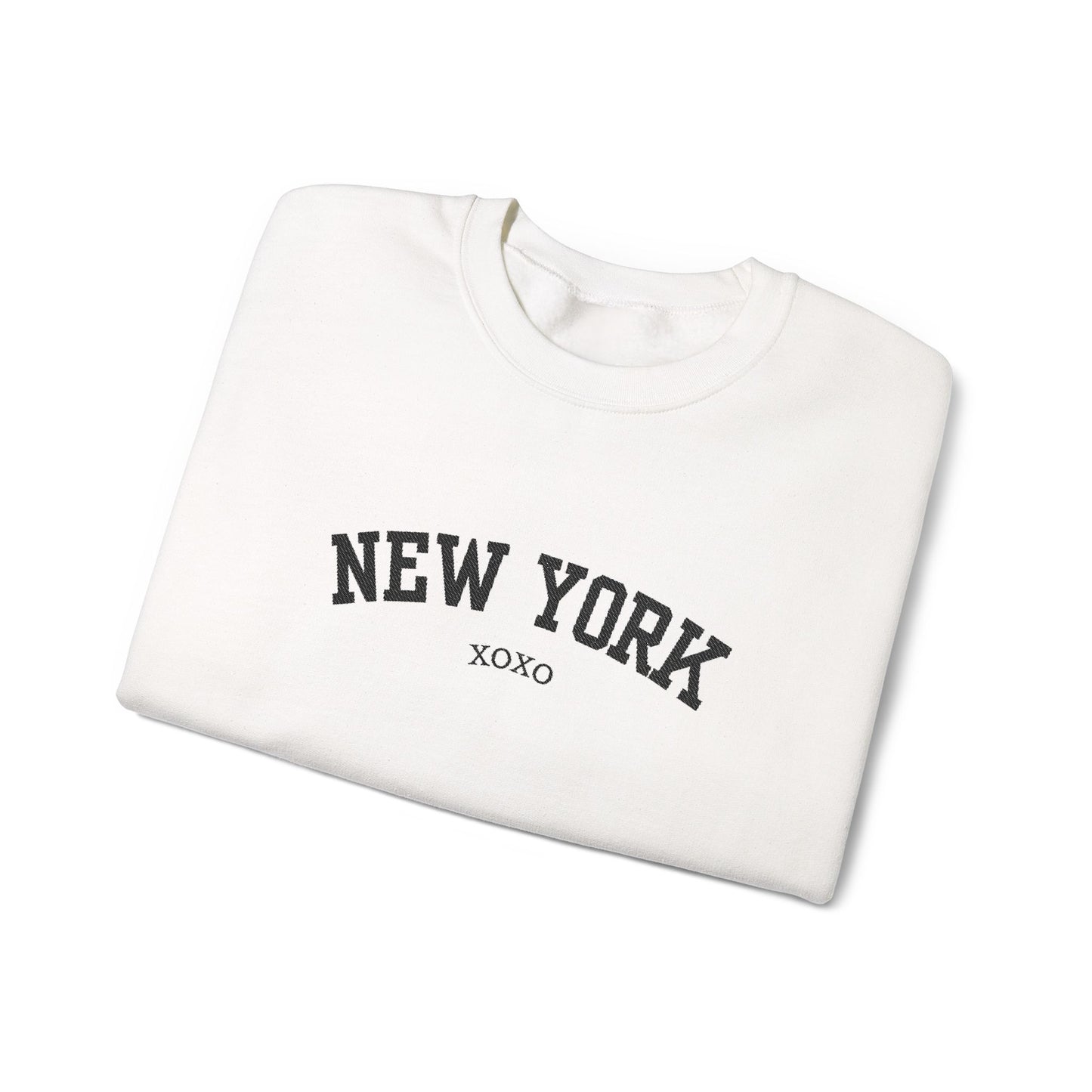 New York XOXO Embroidered Crewneck Sweatshirt-Gossip Girl