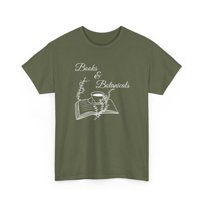 Botanical Book Lover Tee I Book & Plant Lover Apparel