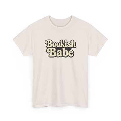 Bookish Babe T‑Shirt — Retro Typography Tee for Book Lovers